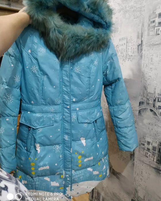 Пуховик натуральный пух перо 44-46 размер