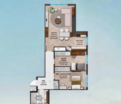 Срочно продается 3х ком квартира в ЖК "Nest one" вид на Парк 71м2