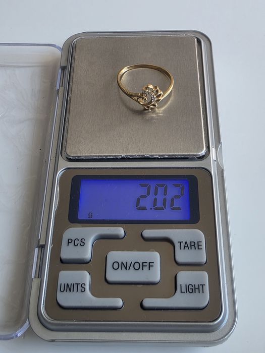 Inel dama din aur floare lotus, 14k 585, 2.02grame