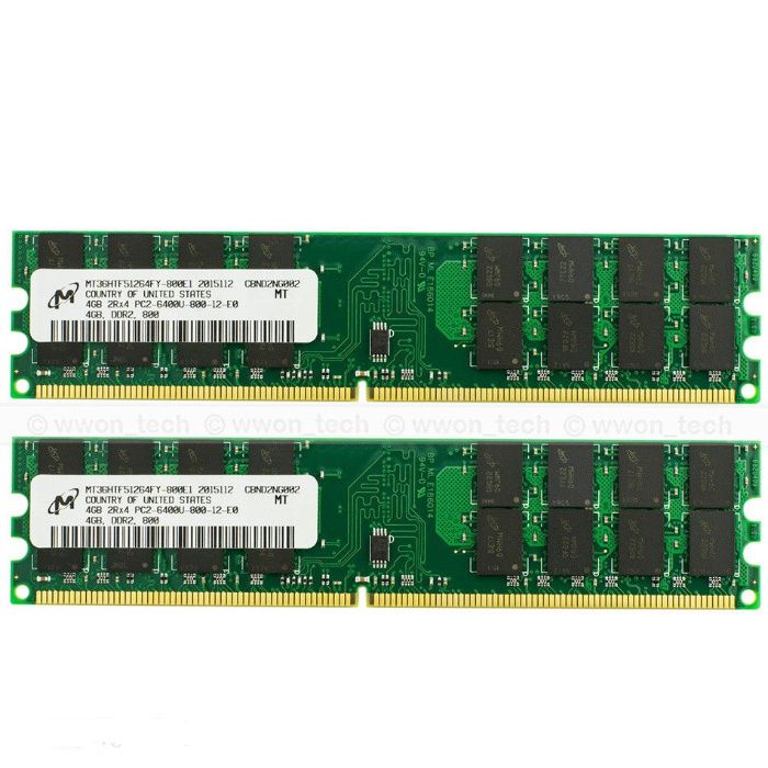 РАМ памет RAM Samsung Kingston 8GB 2x4GB DDR2-800 за AMD процесори