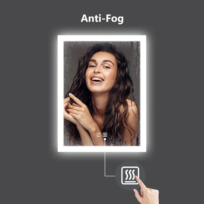Промо!Голямо Огледало с интелигентно LED осветление и функция замъгляв