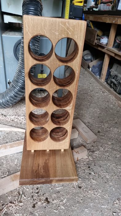 Suport sticle vin lemn masiv