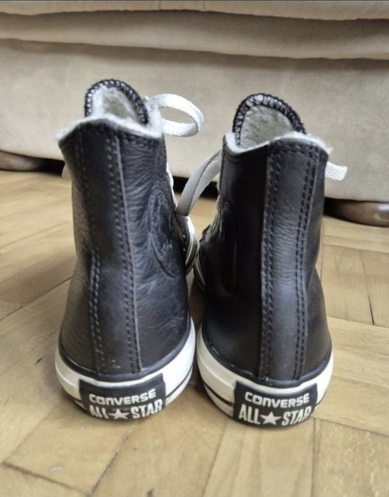 Adidași Converse Chuck Taylor Hi Leather Black - 37 (24 cm)