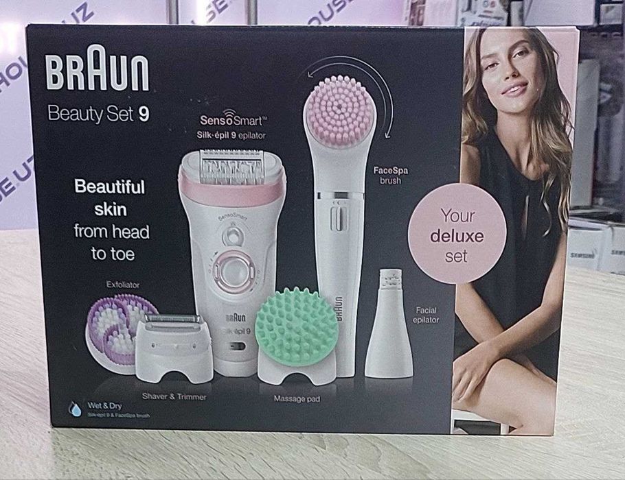 Braun 9 series SES9-995BS с массажным роликом новый в упаквке.