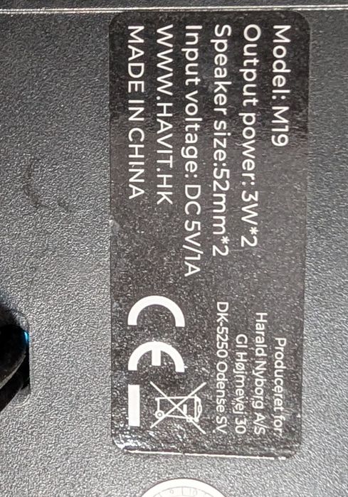 Boxă Havit M19 usb/jack3.5