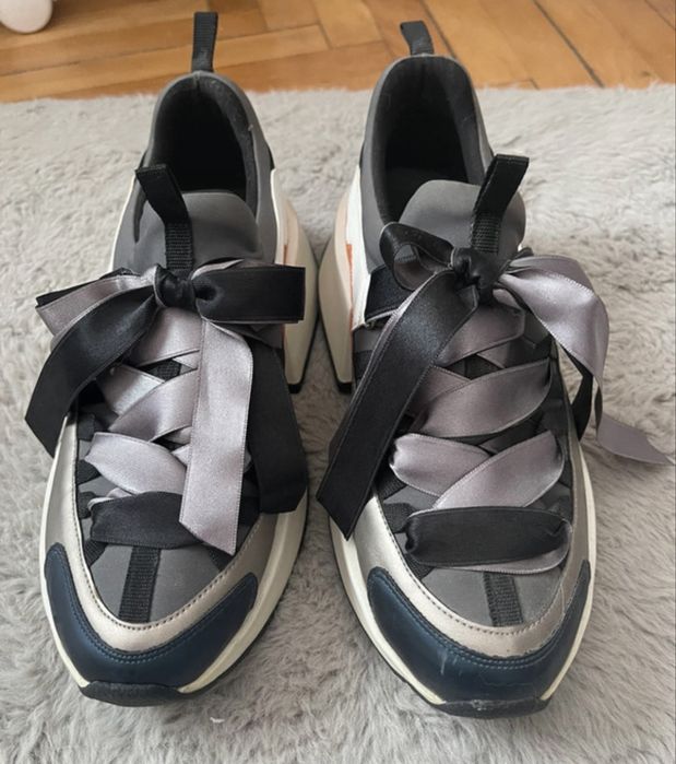 Sneakers damă GRYXX cu funde satinate, noi/