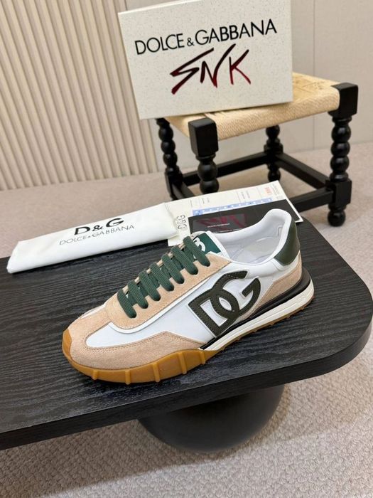 D&G DG Logo Sneaker "White/Beige/Green" - размер 45