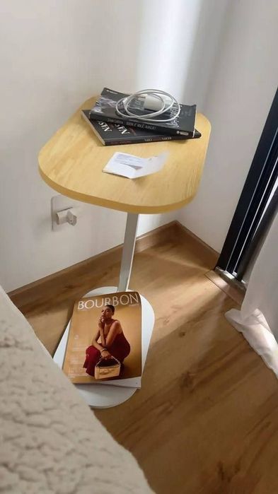 Универсална Помощна Маса За Кафе Метал и Дърво