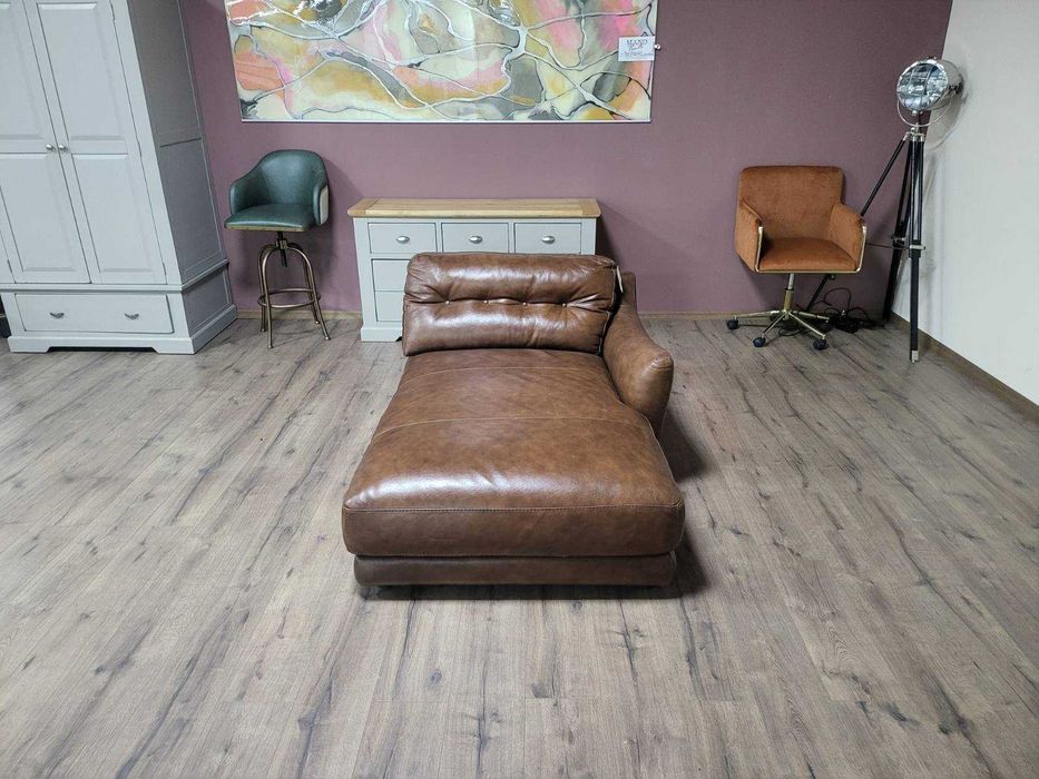 Кафява кожена лежанка - 100 % естествена кожа