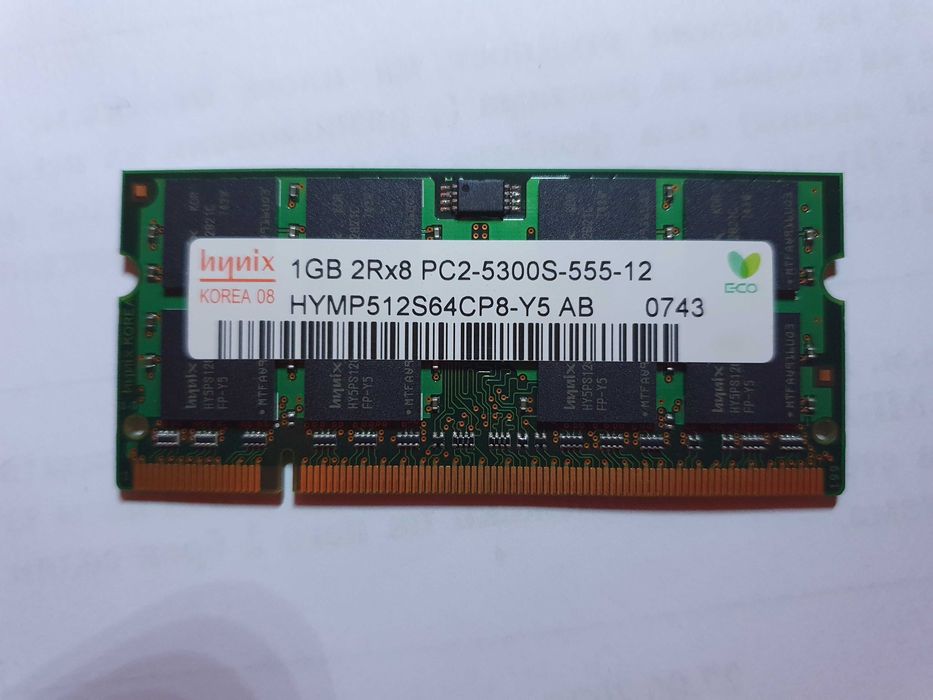 Продавам памет 1GB 2Rx8 PC2-5300S-555-12