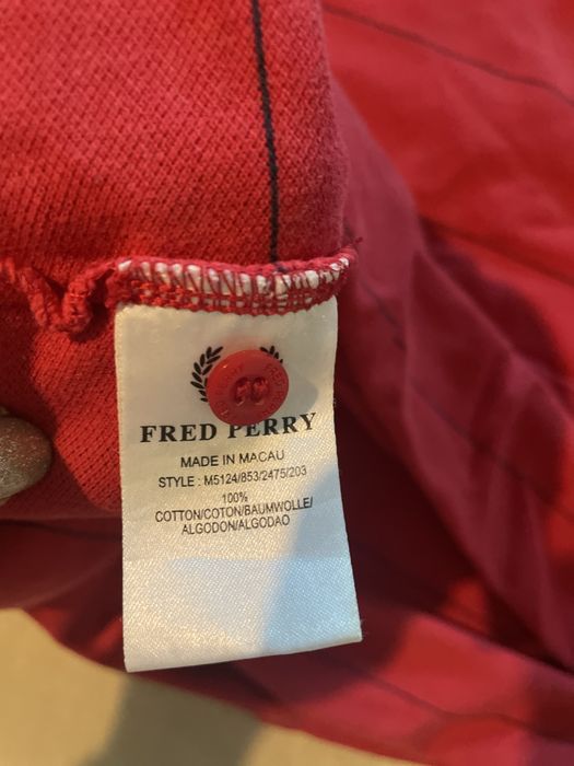 мъжка  тениска, Fred Perry, поло, червена, Фред Пери