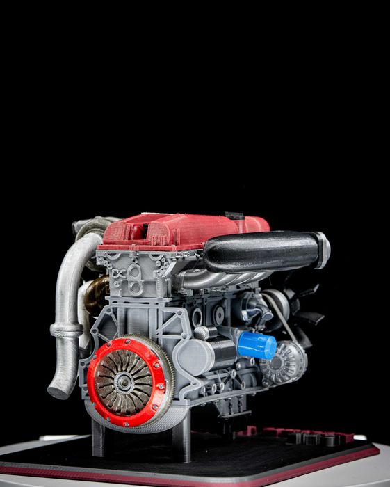 Motor Nissan SR20DET – Scară 1/6 | Miniatură 3D Handmade | JDM