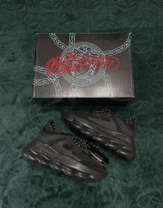 Adidasi versace chain reaction triple black
