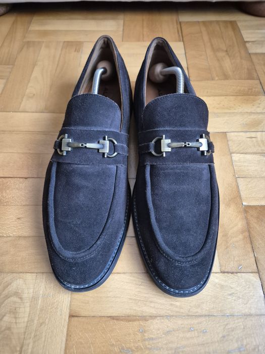 Mocasini Aldo Flex, Piele Întoarsă Premium, Detaliu Metalic, Bărbați -