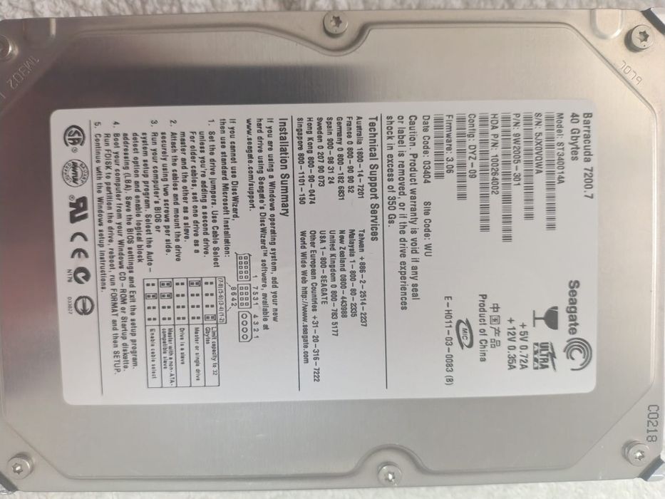HDD Seagate,Maxtor,WD