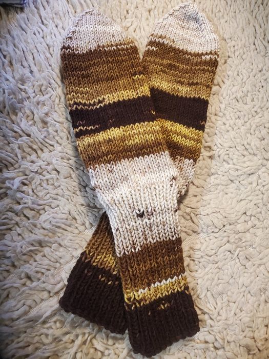 Ръчно плетени мъжки  чорапи размер 43