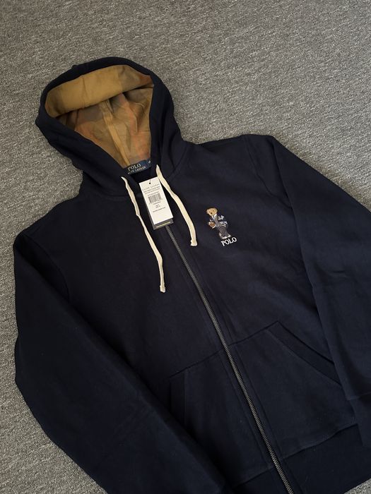 Оригинално Polo Ralph Lauren Bear Zip Up Hoodie
