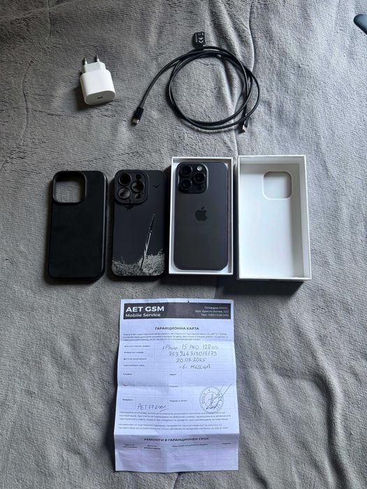 iPhone 15 Pro 128GB Black Titanium 87% батерия
