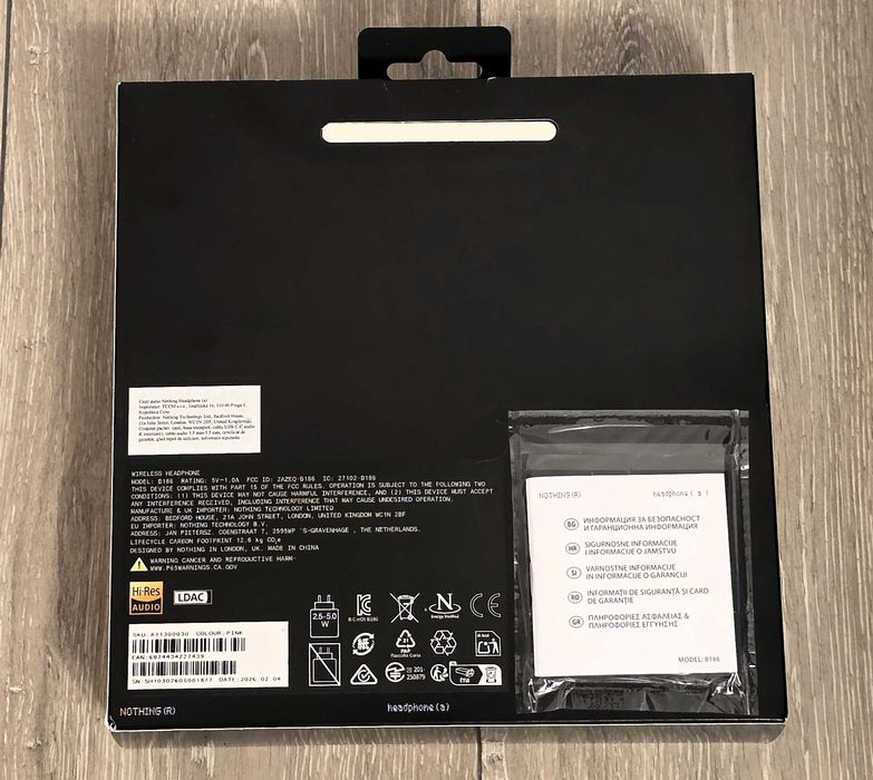 Casti Nothing Headphone, Wireless, Bluetooth, Noise Cancelling,Garantie