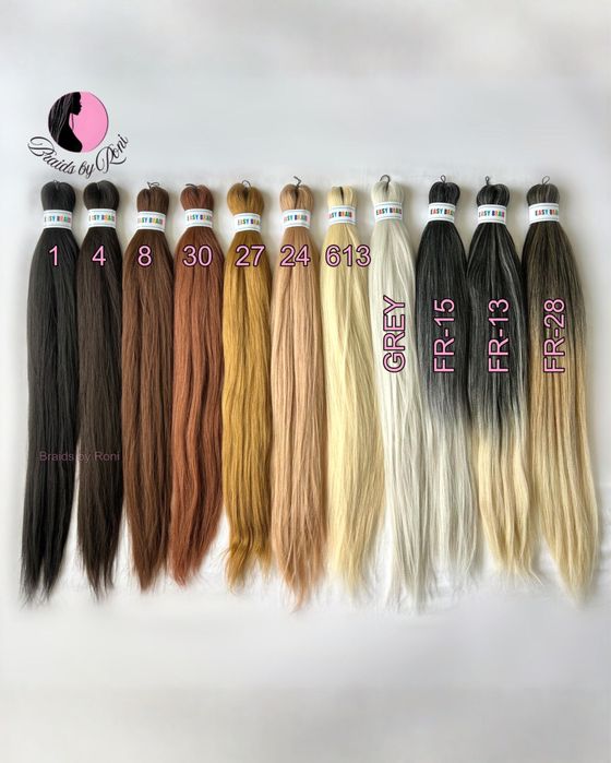 Канекалон, материал за сплитане на плитки, Easy braids