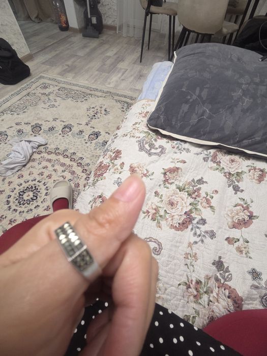 Кольцо мужской серебро