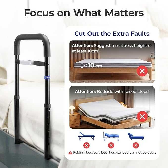 Bară de pat C1 pentru adulți în vârstă, ajutor pentru mobilitate