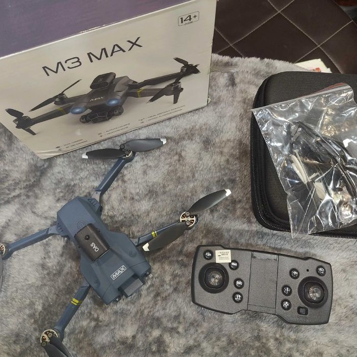 Нов Дрон M3 Max с двойна камера, избягване на препятствия, WiFi FPV