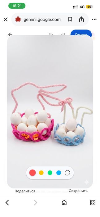 Корзинки к пасхе