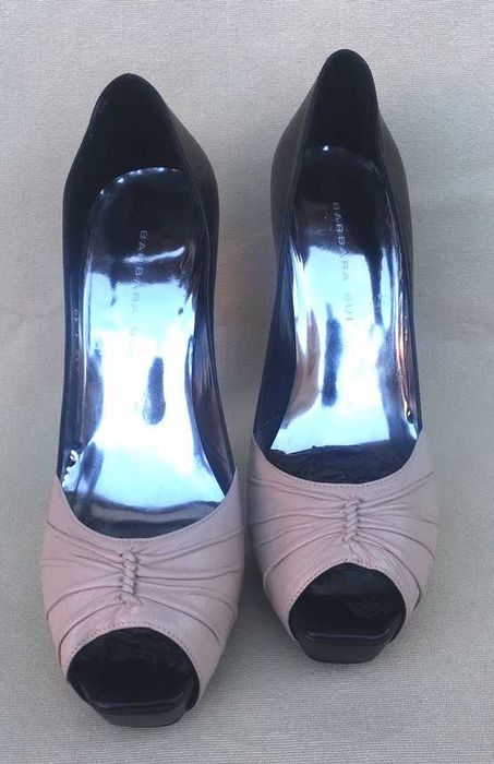 Barbara Bui Superbi Pantofi Platforma Stiletto Piele Negru EU 39