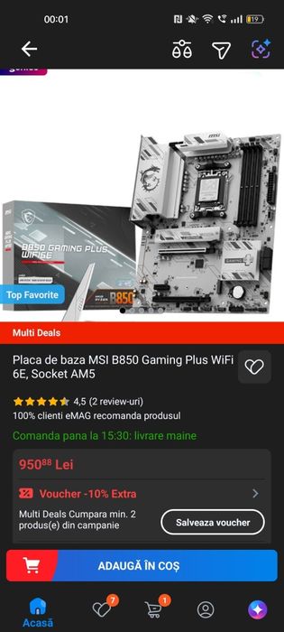 vand placa de baza b850