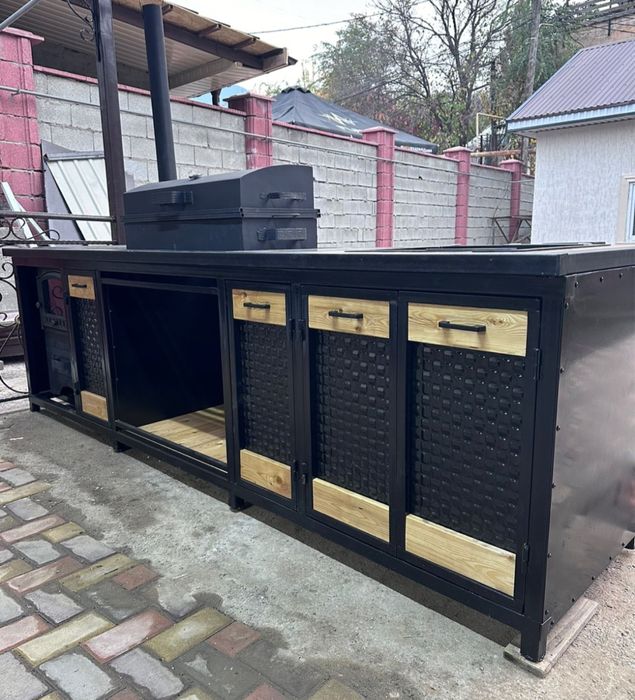 Мангальный комплекс в стиле лофт