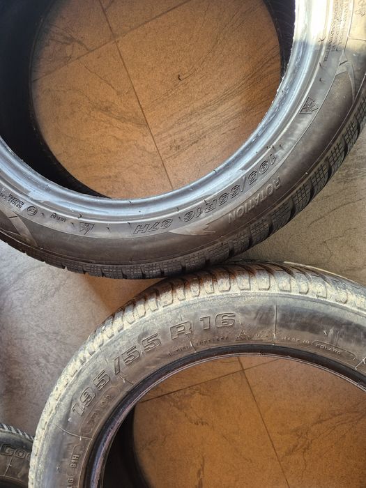 Vând cauciucuri 195/55/16 M+S 2și2 buc Import Germania