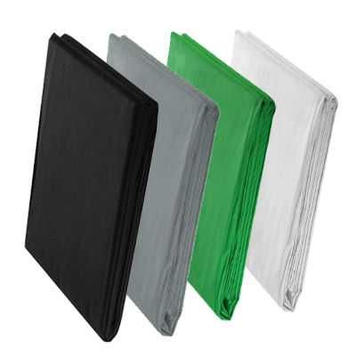 Tканевый фон 3x6м, имеется черный, серый, зеленый и белый.