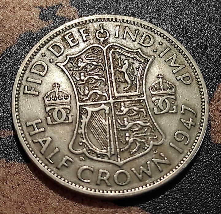 Монети Великобритания -  2 бр› Крал Джордж VI  [1947-1948]