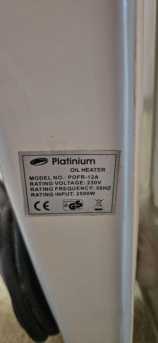 Calorifer Radiator electric cu ulei Platinium 2500 W