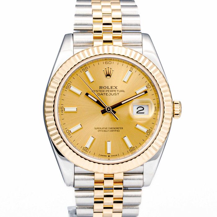 Rolex Datejust 41mm 126333 Champagne dial on Jubilee