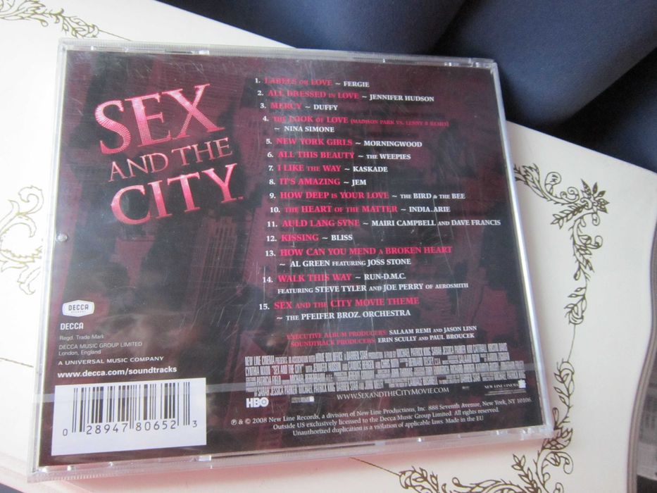 cadou rar cd Sex And The City (Orig.Motion Picture Soundtrack)2008 nou