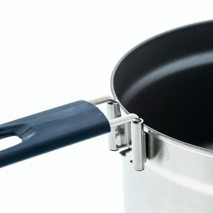 Set de gătit camping 500 inox + înveliș - produs resigilat Decathlon