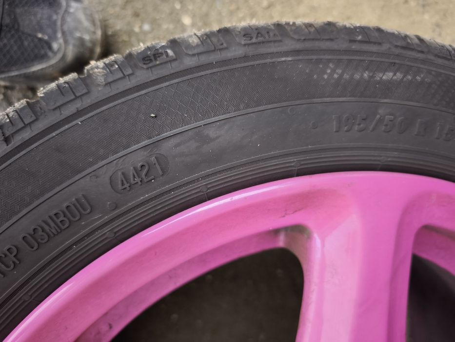 Джанти 15" 5х100  с Летни гуми 195/50 Golf,POLO,Seat,Skoda,Audi a3