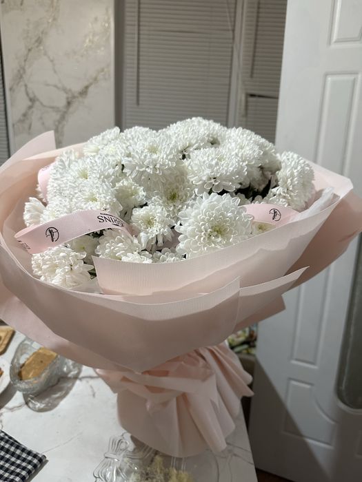 Цветы свежие хризантема,срочнооо