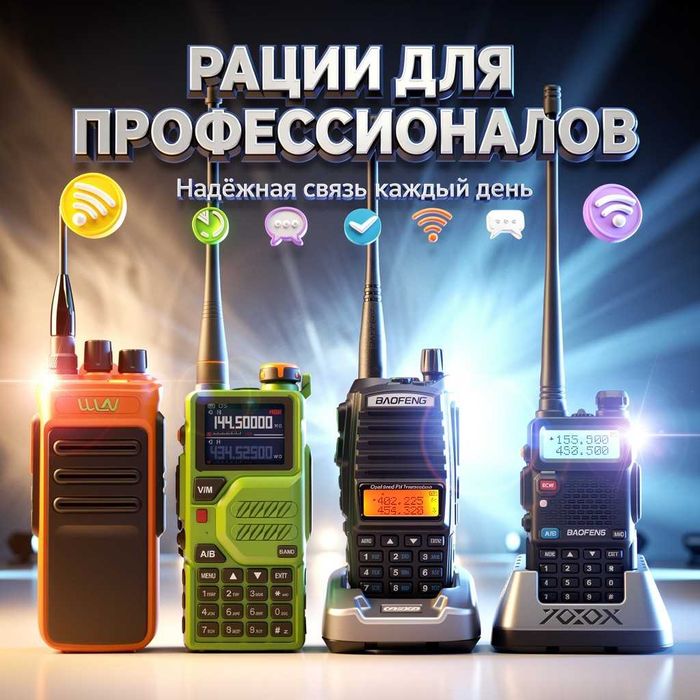 Профессиональная рация на дальние расстояния носимая портативная купит