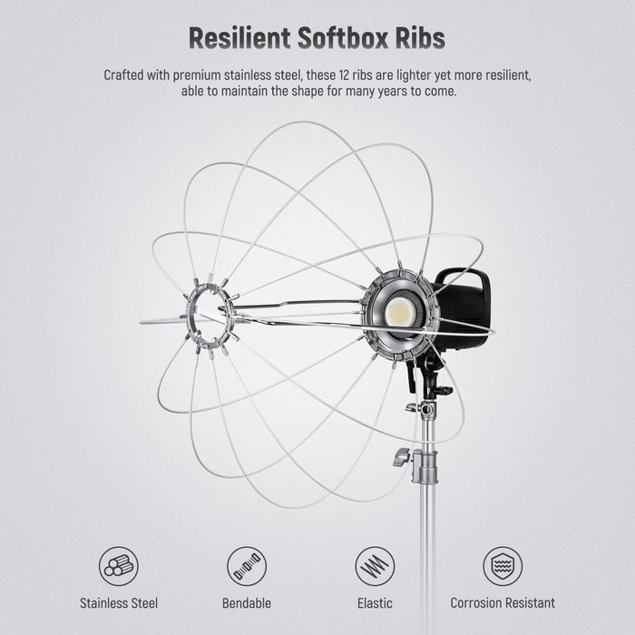Софтбокс. + скърт. Фото. Видео. Студио. Сферичен. 90см.