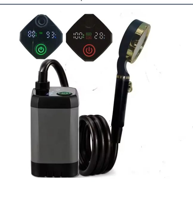 Dus camping electric cu baterie integrata portabil