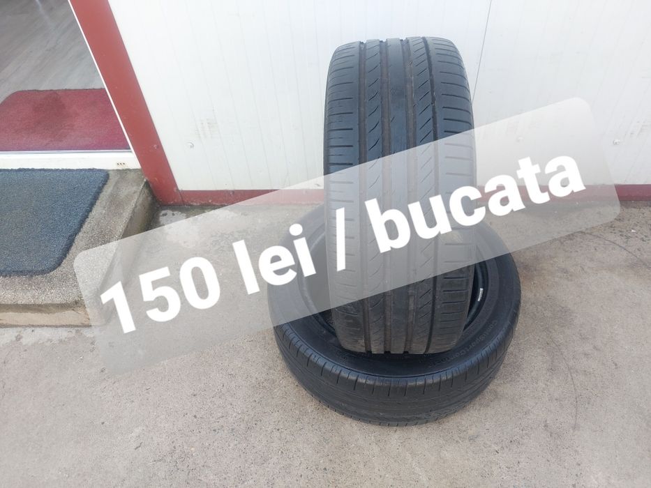 150 lei bucata! Doua anvelope de vara 245 45 r17 Continental! 7 mm