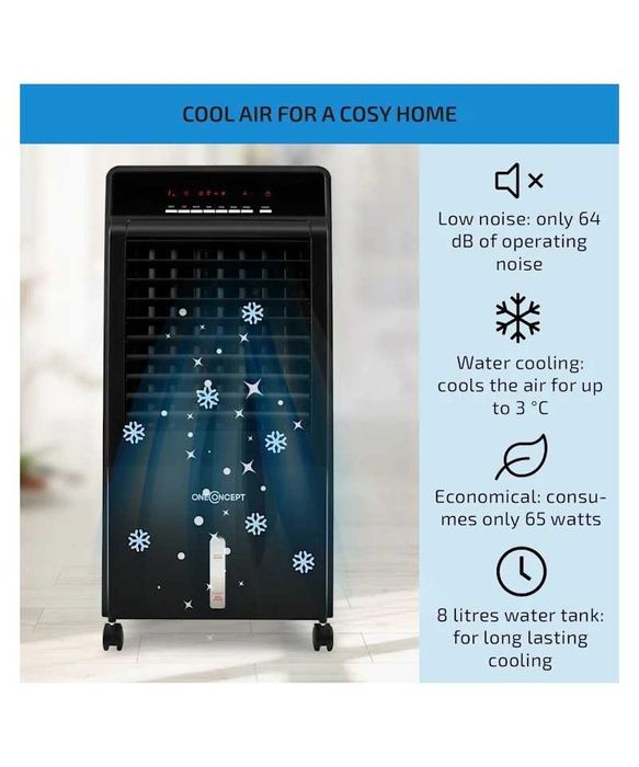 Aparat aer conditionat 4 in 1, OneConcept CTR-1, negru
