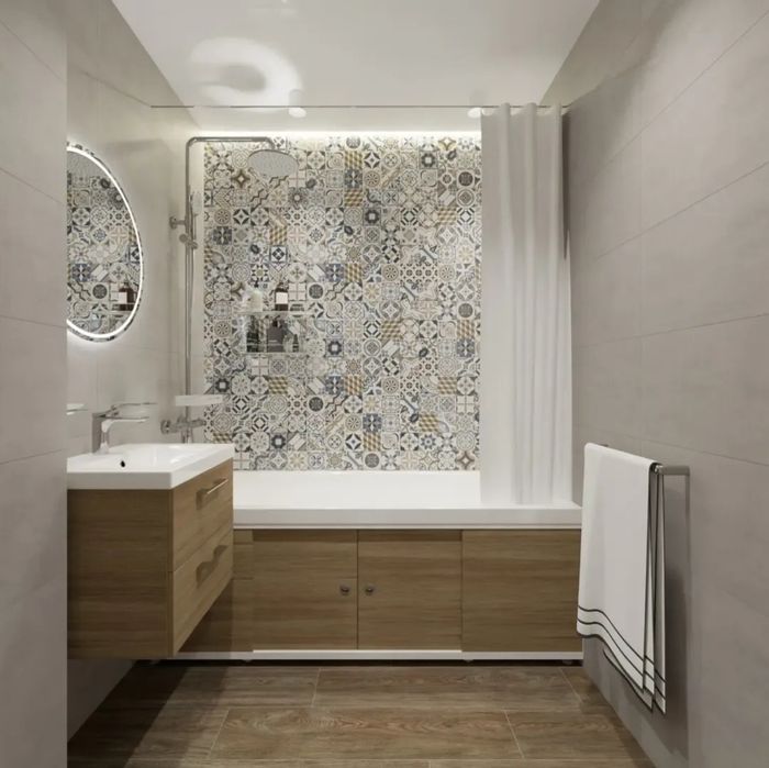 Услуги кафельшика, кафель любой сложности