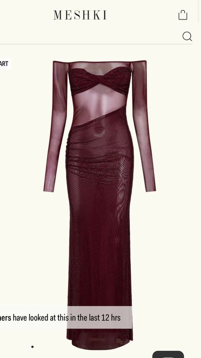 Дълга блестяща рокля Meshki