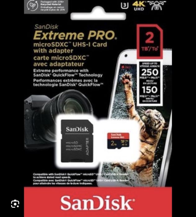 Sandisk extreme . 2tb original.