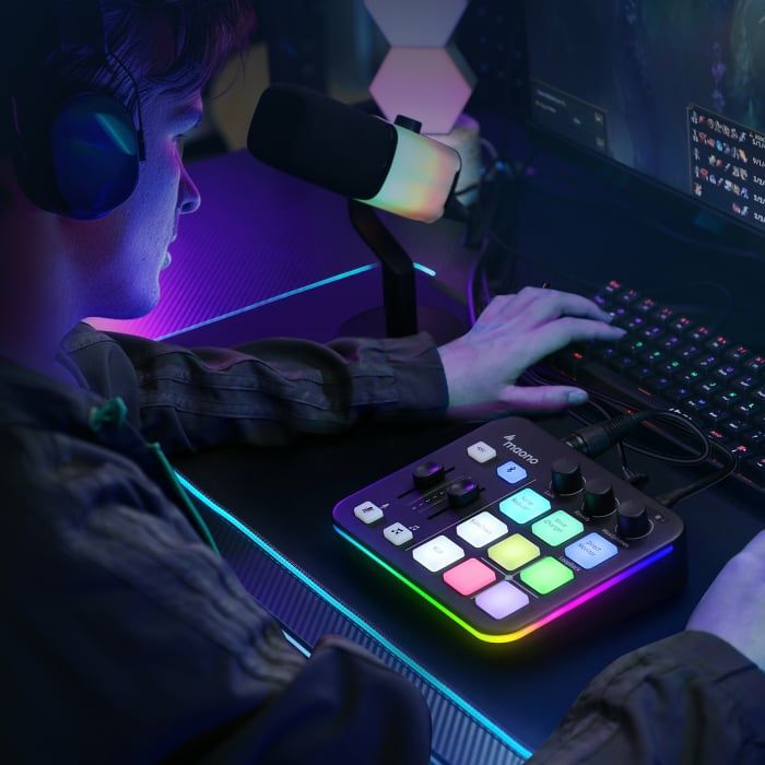Maono G1  Mixer si placa de sunet PC Gaming sau TikTok..