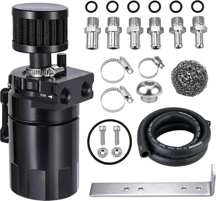 Oil Catch Can / Маслоуловител алуминиев baffled универсален кеч кен 300ml